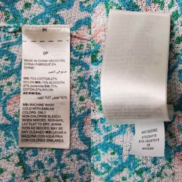 NWT Chico's Tile Cardigan Sweater Blue Green - Picture 5 of 8